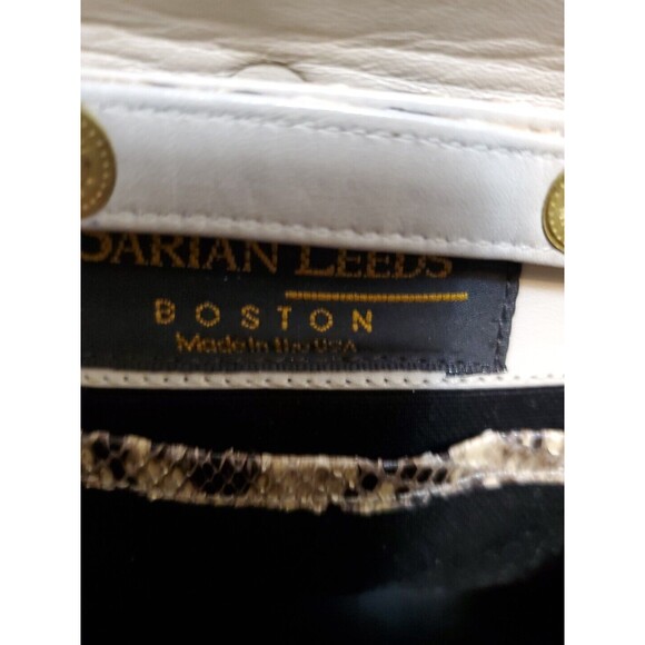 Sarian Leeds Boston Snakeskin Animal Print Crossbody Purse Mini Bag Adjustable - Picture 5 of 8